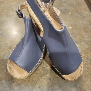 Journee Collection Navy Espadrille Sandals